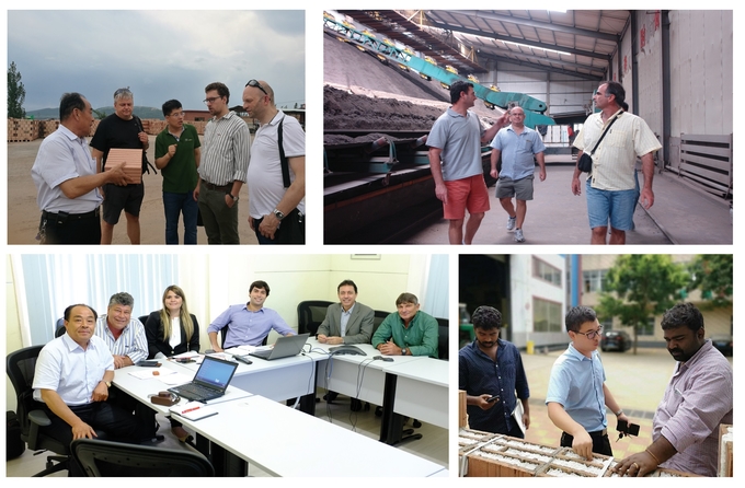 Estufa giratória com operação fácil e uma garantia para o método giratório da estufa, tijolos 6 do ano da queimadura